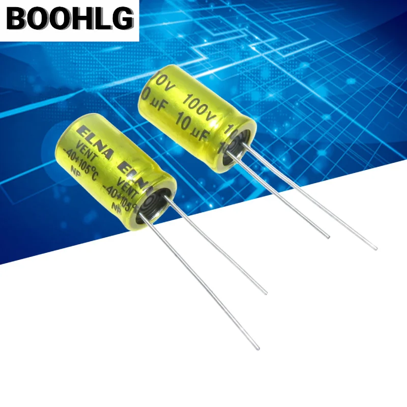 Polypropylene Film Capacitor 10pcs 100V NP Electrodeless Speaker Audio Non Polarity Frequency 1UF 1.5UF 2.2UF 3.3UF 4.7UF Crossover