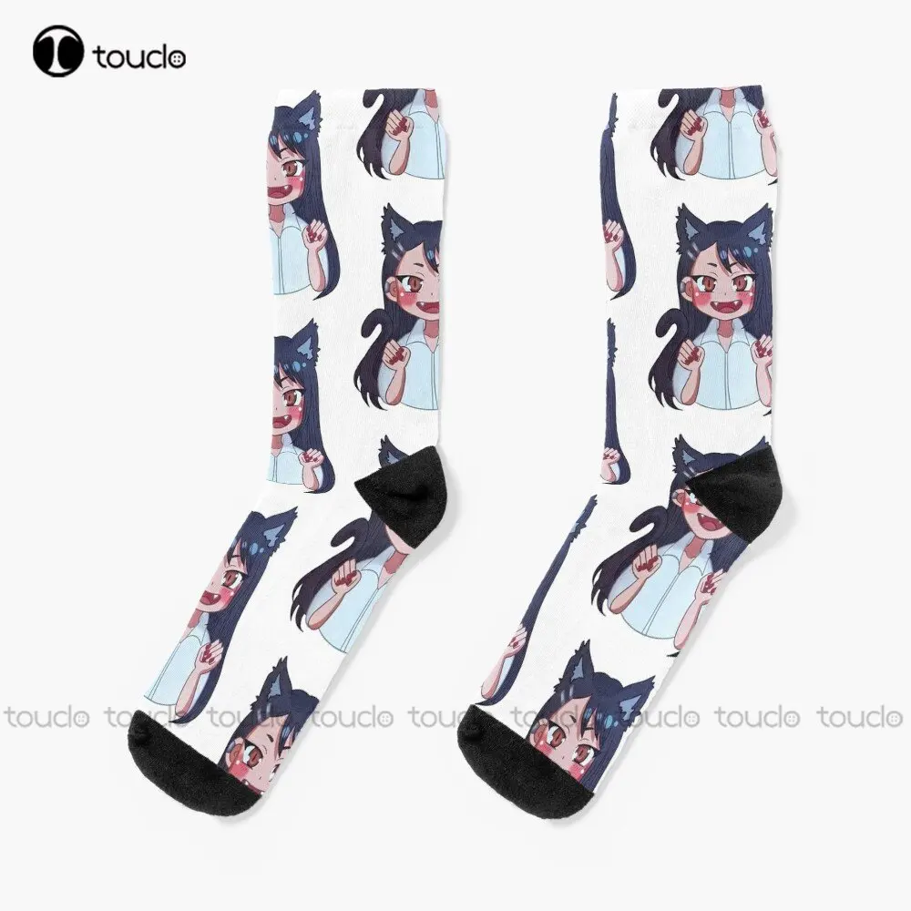 

Nyagatoro Socks Womens White Socks 360° Digital Print Personalized Custom Unisex Adult Teen Youth Socks Custom Gift Streetwear