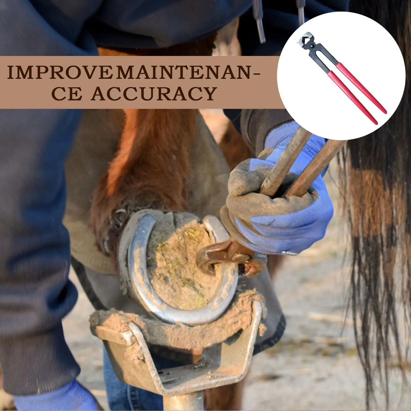 Hoof Nippers Farrier Repair Pliers Tool Farrier Nipper Horseshoe Repair Clippers Trimmers Piler For Animal Horse Hooves Cow