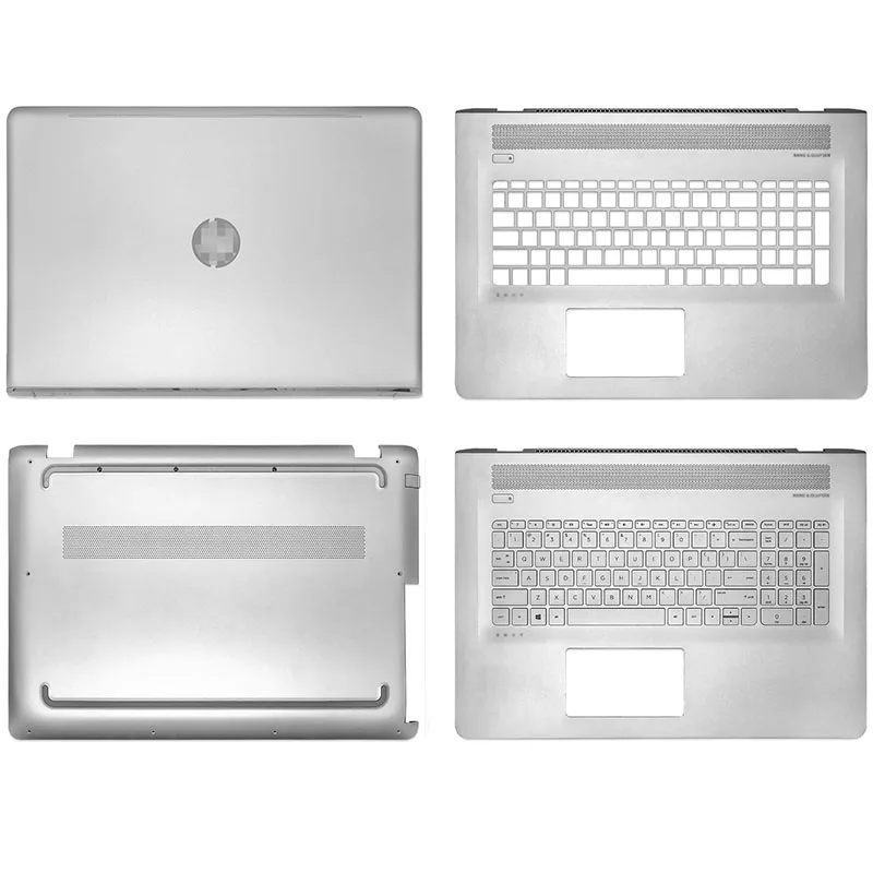 

Новинка для ноутбука HP ENVY X360 17-U M7-U 17T-U, задняя крышка для ноутбука, подставка для рук с клавиатурой, задняя крышка, серебристая