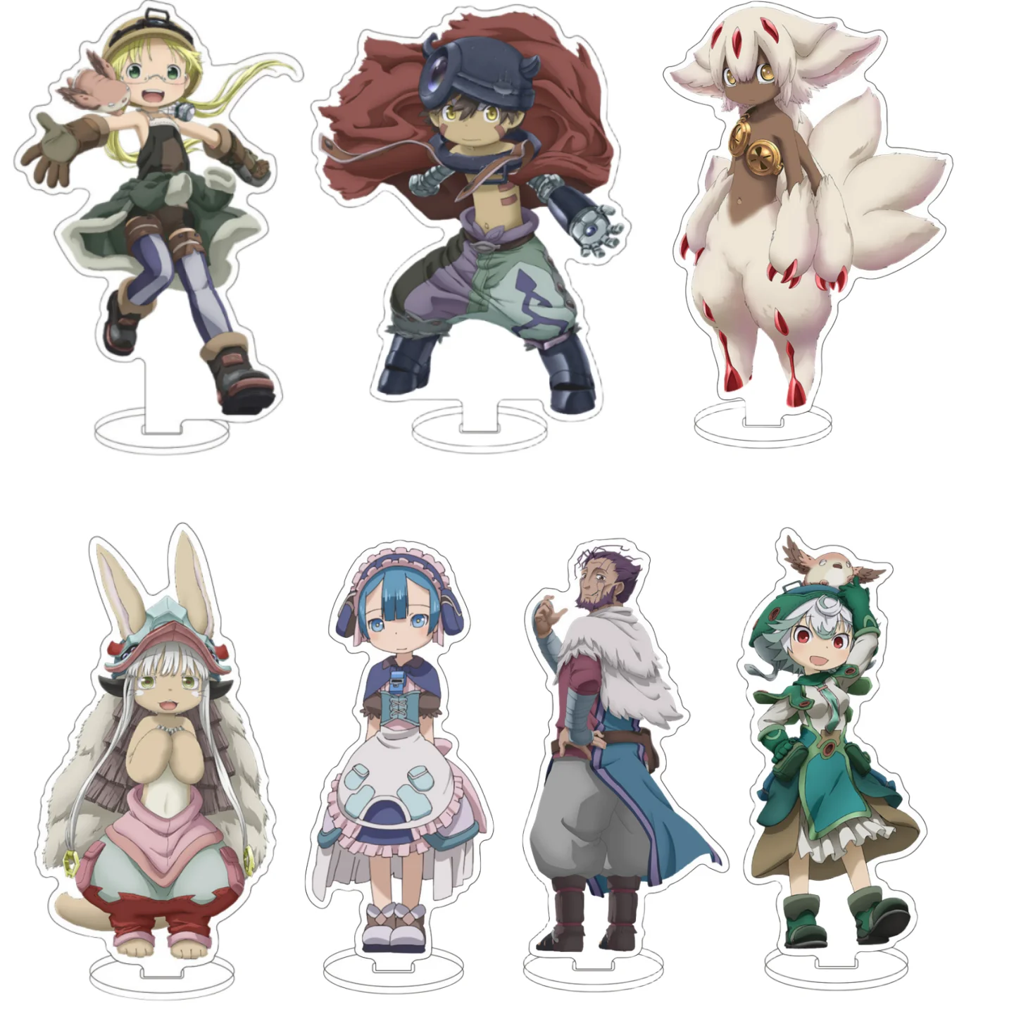 

New Made in Abyss Anime Character Model Cosplay Acrylic Stands Plate Holder Cake Topper Birthday Prop Fans Christmas Gifts 15CM