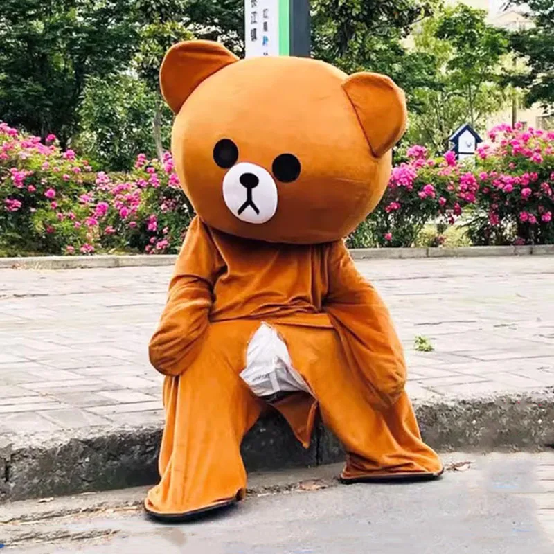 

Cute Teddy Bear Mascot Costume Halloween Birthday Party Cosplay Anime Adult Doll Advertising Ceremony Fancy Dress Party