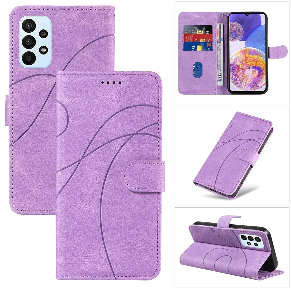 Premium Magnetic Leather Wallet Phone Case - 5G Compatible Cover