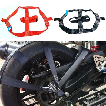 Motorcycle Rear Wheel Tire Binding Strap, Foldable Fastening Strap 1