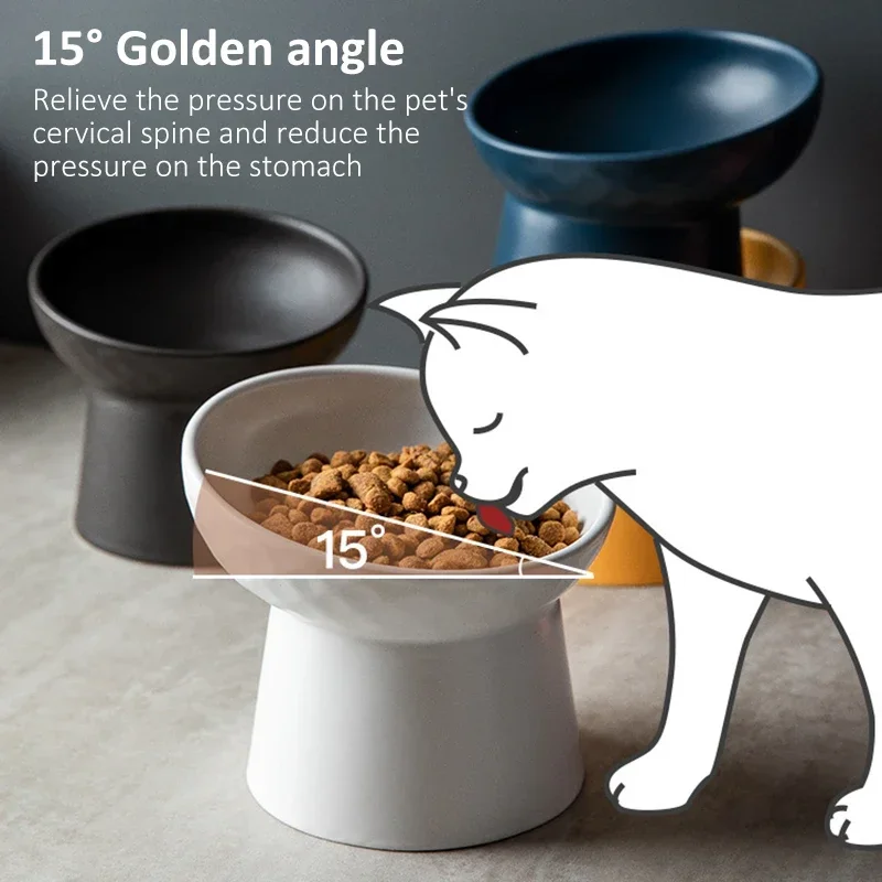 Pet Food Bowl Pet Bowl Dog Bowl Pet Feeder Bowls Cat Nordic Style Food Water Bowl Ceramic Eating Dishes for Puppy Cats