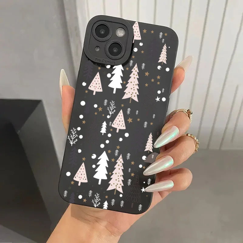 Festive Christmas Tree Soft Silicone Phone Case