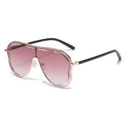 Large - Frame Vintage - Inspired Trendy Sunglasses (C6)
