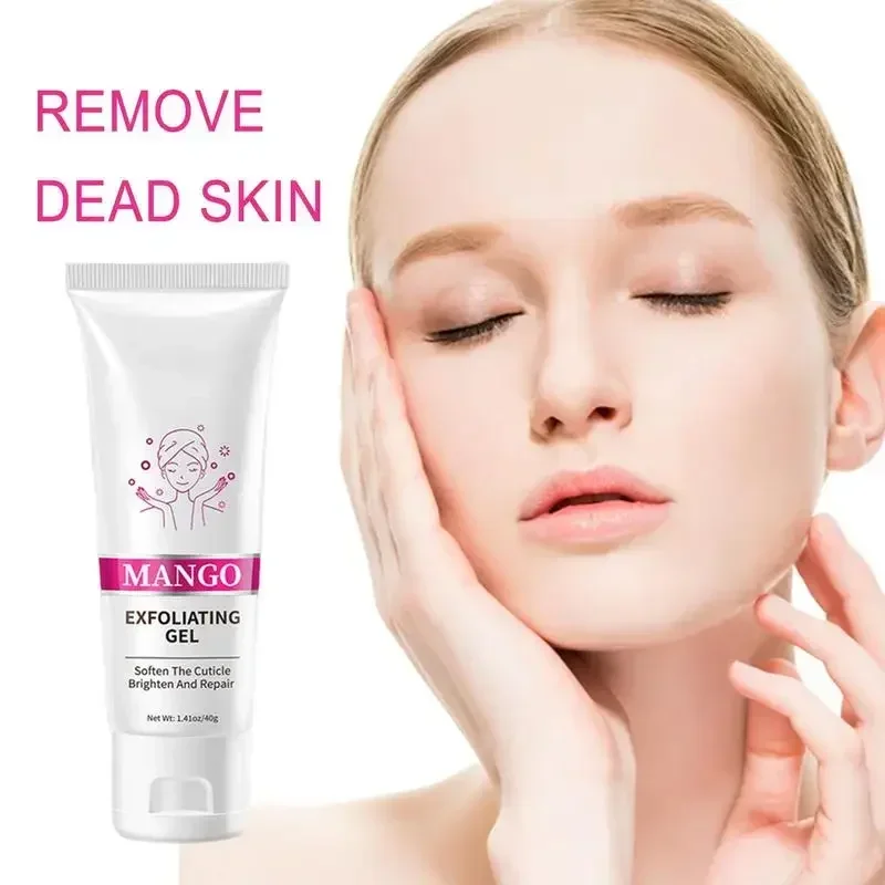 Face Exfoliating Cream Deep Exfoliator Gel Moisturizer Mango Repair Facial Scrub Cleaner Whiteing Brighten Face Skin Care facial exfoliant
