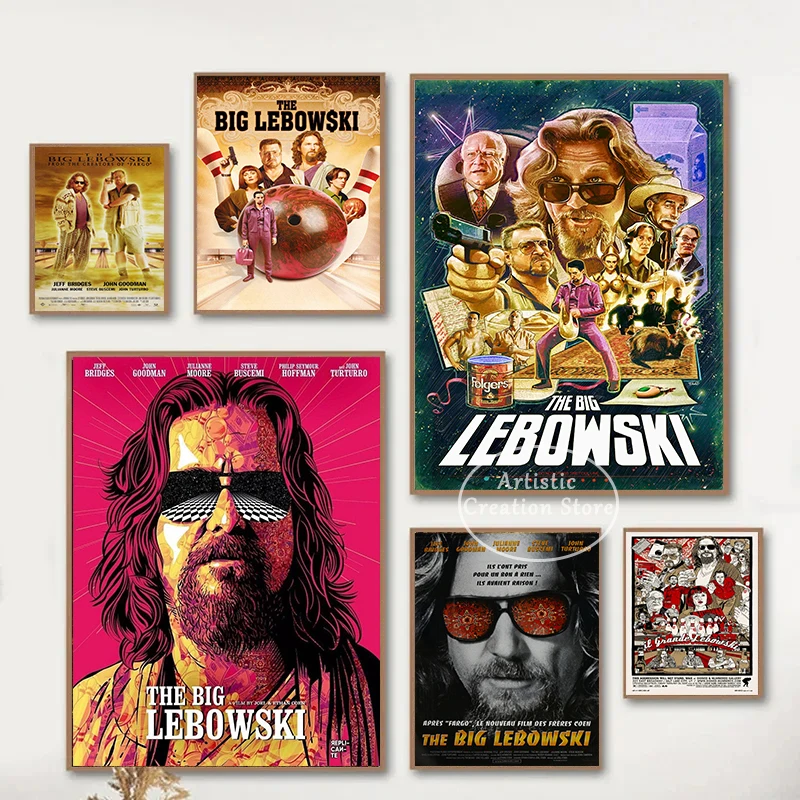 The Big Lebowski Poster Classic Movie Canvas Decor Modern Family Wall Decor Bar Pub Coffee Wall Cinema Living Room Decoration