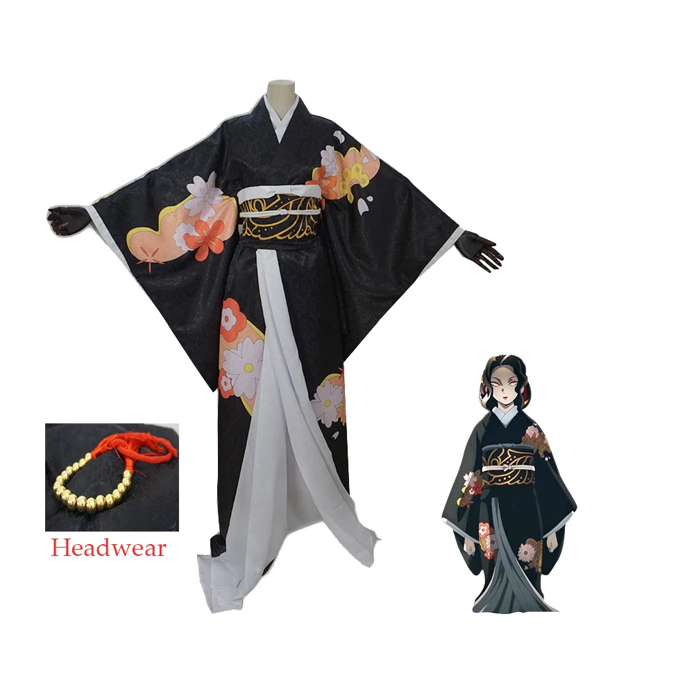 

Anime Cosplay Kibutsuji Muzan Cosplay Costume Cross Dress Women Kimono For Halloween Party