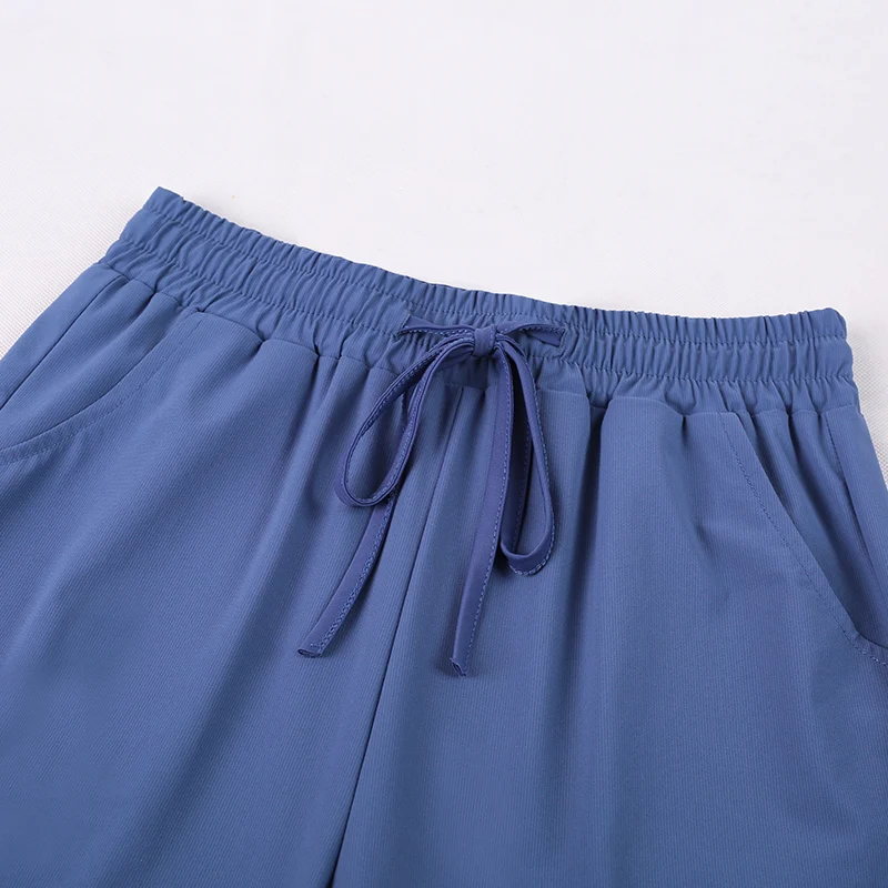 Fashion Popular High Waist Ice Silk Quick Drying Wide Leg Pants For Women'S New Summer Casual Versatile Straight Leg Trousers