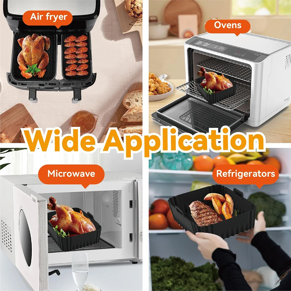 Air Fryer Liners Air Fryer Accessories Silicone Air Fryer Liner for Tefal