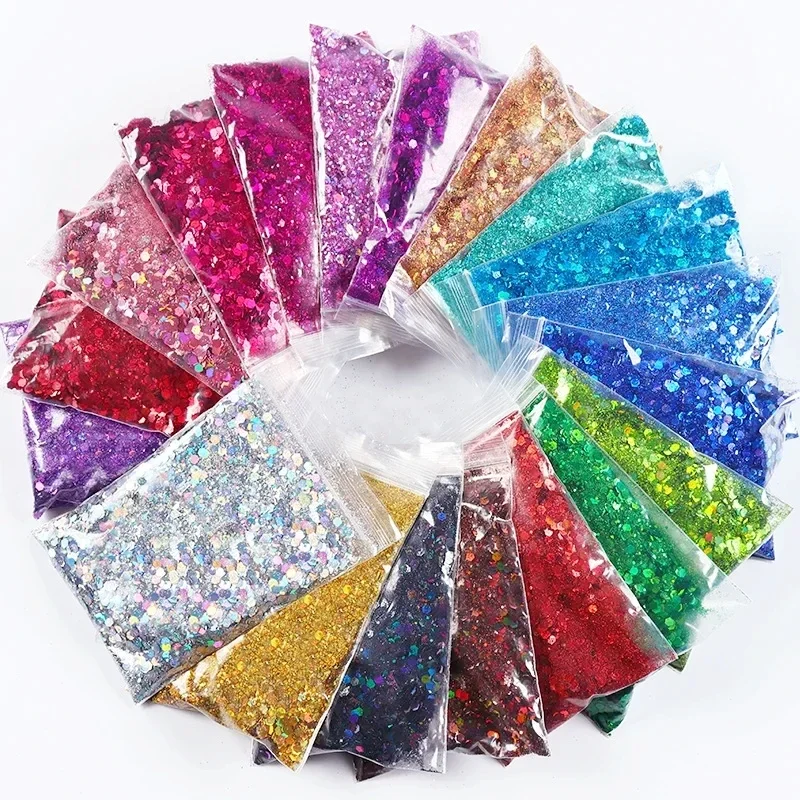 Holographic Iridescent Chunky Glitter Flakes