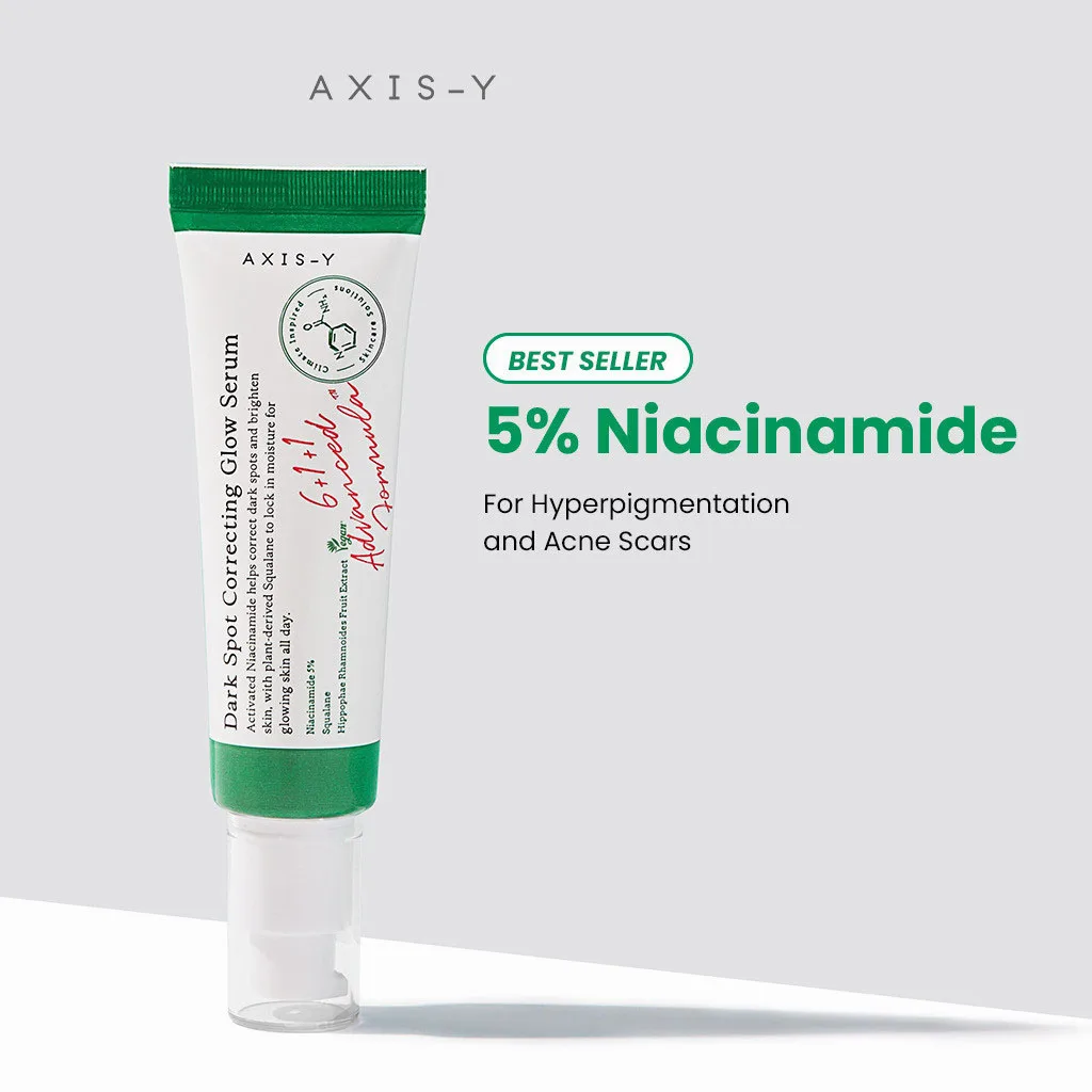 

Axis-Y Dark Spot Correcting Glow Serum 50ml Authentic Improves Dull Skin Face Brightening Serum Lightens Soothes Korea Skincare