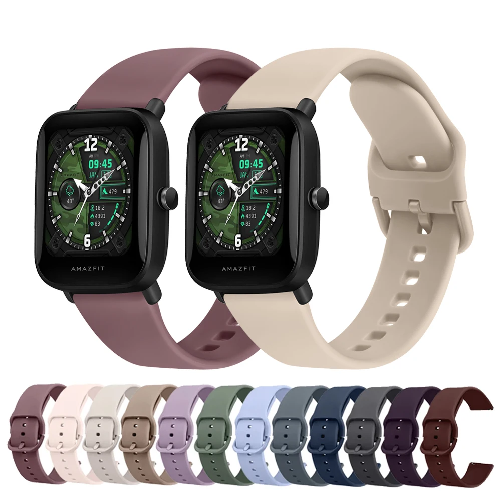 Cinturino In Silicone Da 20Mm Per Amazfit Gts 4 2 Mini/Gts 3/2E Band Per Amazfit Bip 3 Pro/Bip U Pro/Bip Lite/Bip S Lite Smartwatch Strap