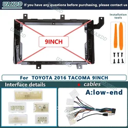 Enhanced Android Car Stereo with 9 - Inch Touchscreen, DVD/CD Player, Navigation, and CAN Bus Integration (FOR 2016 TACOMA  A)