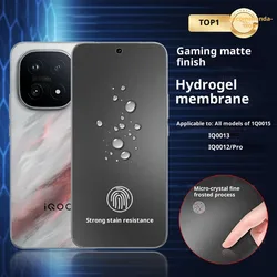 Full Cover Matte Hydrogel Soft TPU Screen Protector (3 - Pack) for Vivo iQOO 15 (Clear)