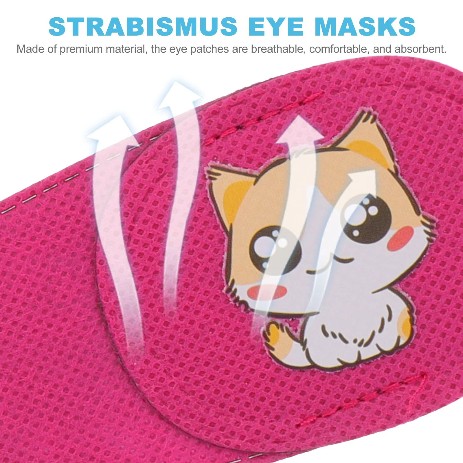 6 Pcs Children's Amblyopia Goggles Eyepatch for Lazy Glasses Blindfolds Kids Soft Patches Non-woven Fabric Correcting Cover 6