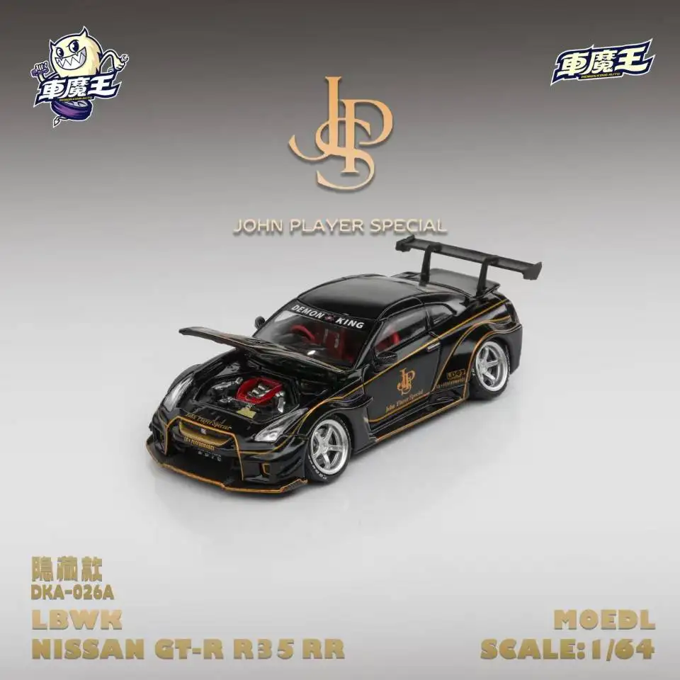 Pre-sale Demon King Auto 1:64 GTR35 RR Black/Gold JPS Painting Alloy Model Car 16 S50c95695520c4eb787aae8a487ca36f1L