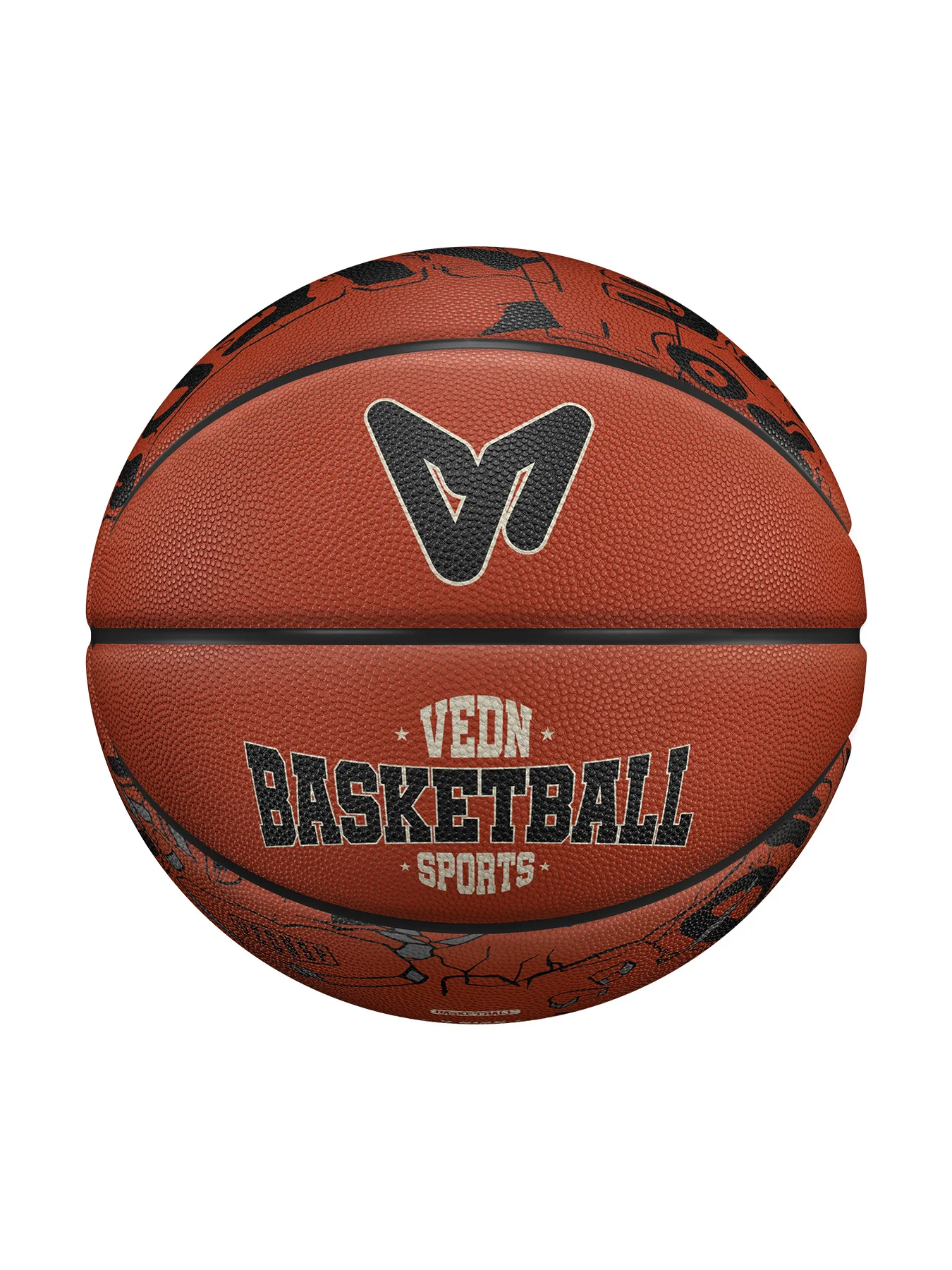 Veidoorn Size 7 Classic Color Rubber Basketball