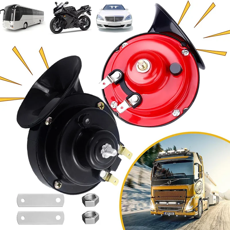 12V Super laute Zughörner 60DB universelle wasserdichte laute Luft elektrische Schneckenhorn Auto-Boot Motorräder Automotive Lautsprecher