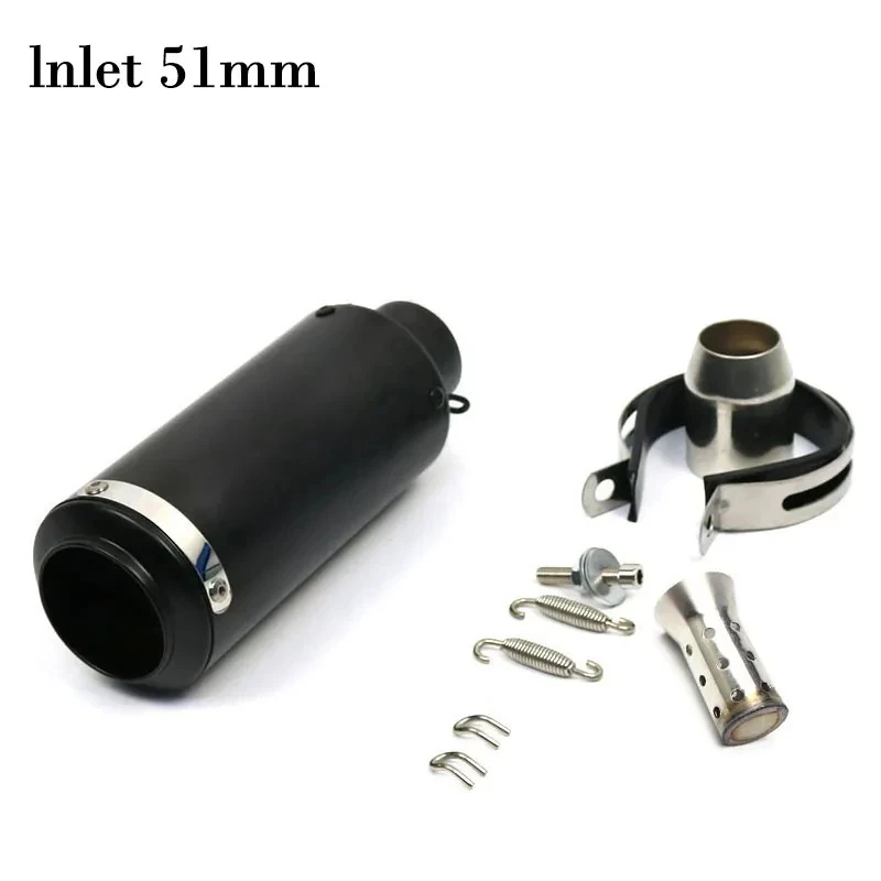 Motorcycle Exhaust 51/60mm Stainless Steel Project Carbon Fiber with DB Killer for z900 R3 R25 MT07 MT09 R1 Z400 Z650