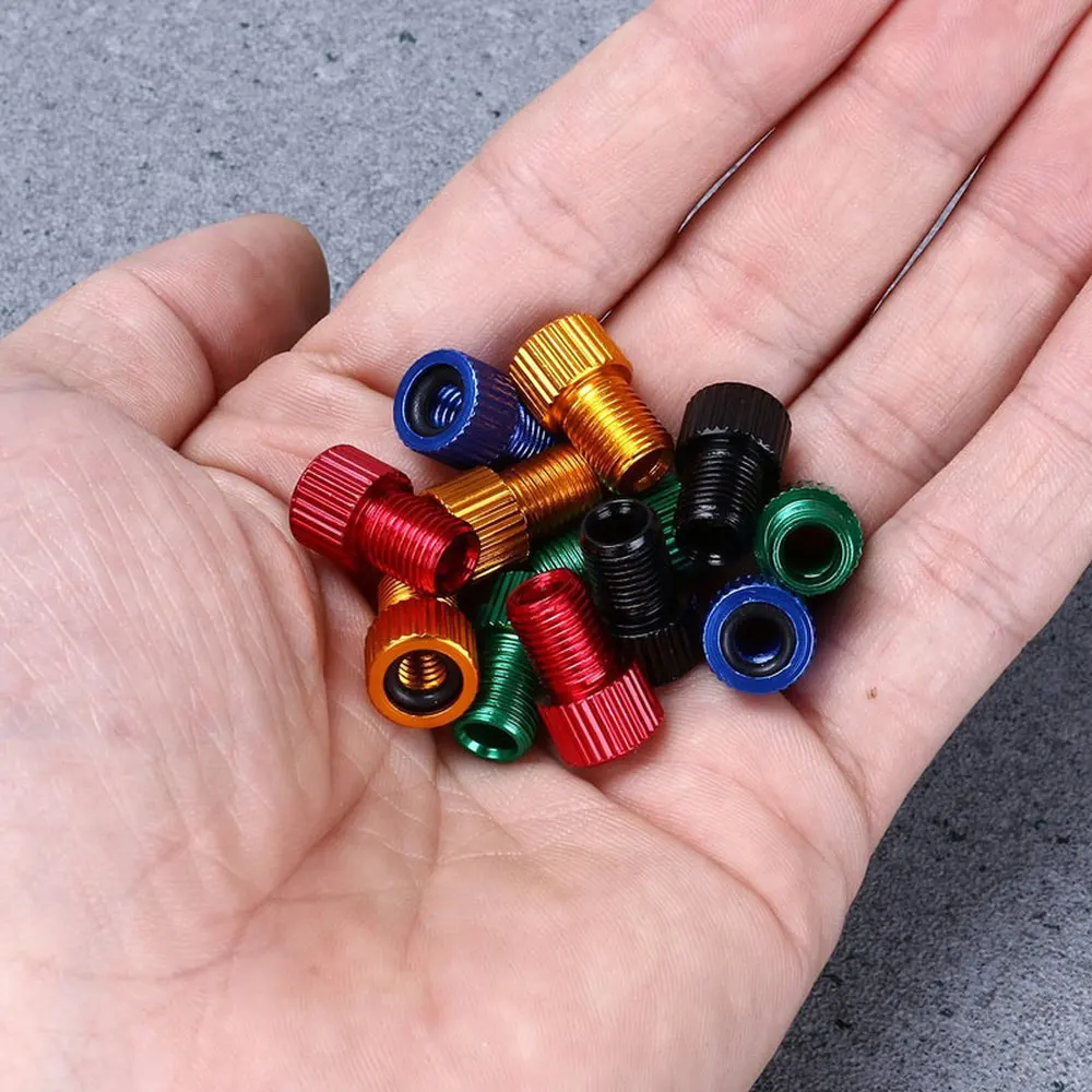 Presta Valve Adapter 4Pcs Convert Presta to Schrader French/UK to US Inflate Tire Using Standard Pump or Air Compressor