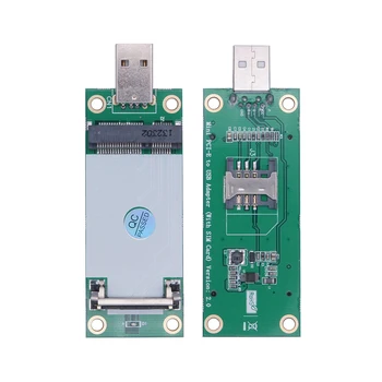 Adattatore di rete Mini PCIE a USB 2.0 con slot per scheda SIM da 6/8 pin Supporto modulo 3G 4G WWAN LTE Mini PCI-E a scheda riser USB per PC