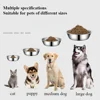 Large Capacity Dog Bowl Stainless Steel Safe Durable Pet Feeding Bowl Cat Dog Food Drinking Feeder Bowl Pet Supplies