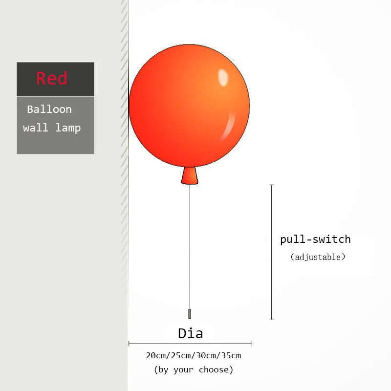 red wall lamp