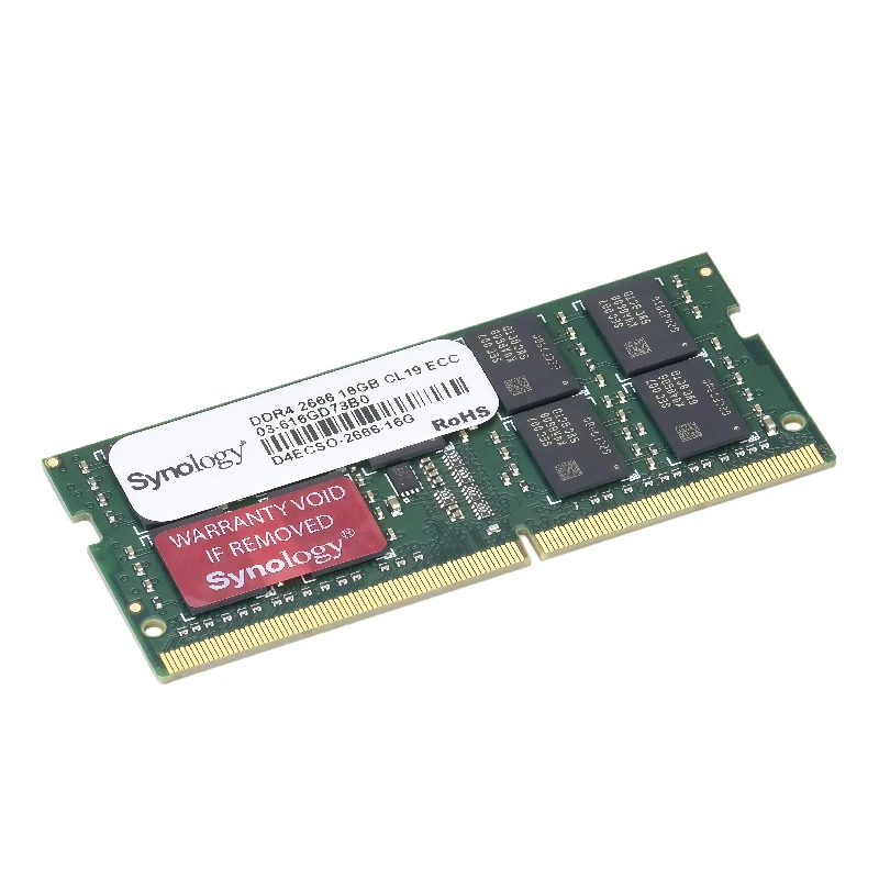 오리지널 시놀로지 DDR4 RAM 16GB 4GB ECC 언버퍼드 SODIMM RAM 노트북 RAM 메모리 모듈 DDR4 D4ECSO-2666