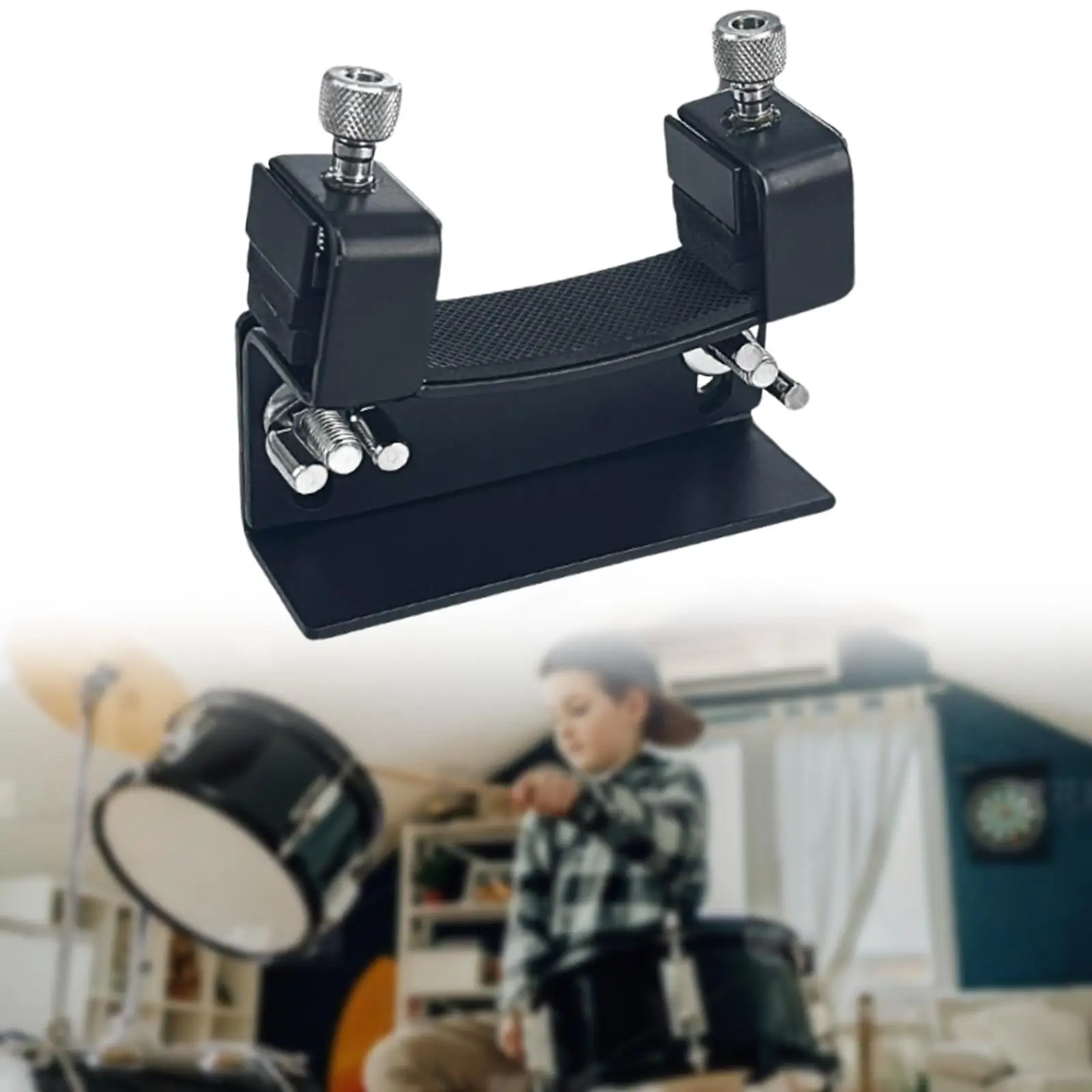 Bass Drum Platform Lifter Drum Holder Portable Professional Universal Protector Adjustable Elevation Tool Improves Sound