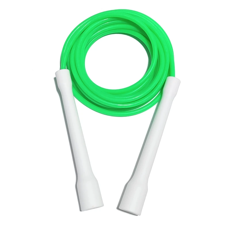 Long CC handle 15cm robust anti break easy hold beginner soft pvc jump rope skip freestyle elevate excersise fitness 2