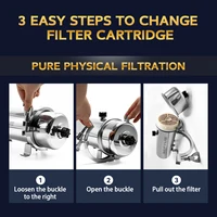 SEPYUE ระบบกรองน้ําไหลสูงทั้งบ้าน 1000L-8000L เครื่องกรองน้ําแร่สแตนเลส PVDF แบบใช้ซ้ําได้มีอายุการใช้งาน 5 ปี 3