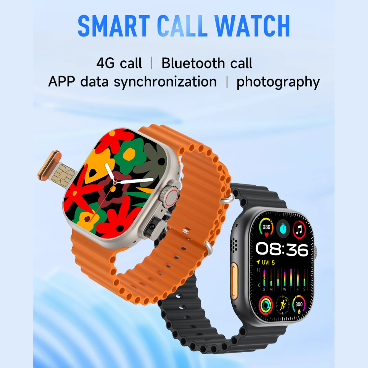 Smartwatch Support SIM Card Cellular Network Sports Mode 4G T83pro APP Bluetooth Connection Earphones Smartwatch For IOS Android 4