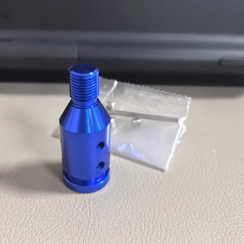 Getriebe Stick Shift Stecker Gewinde mit Schraube Schlüssel Aluminium Legierung Universal Auto Manuelle Schaltknauf Adapter Für M12x1,25 – Detail 11