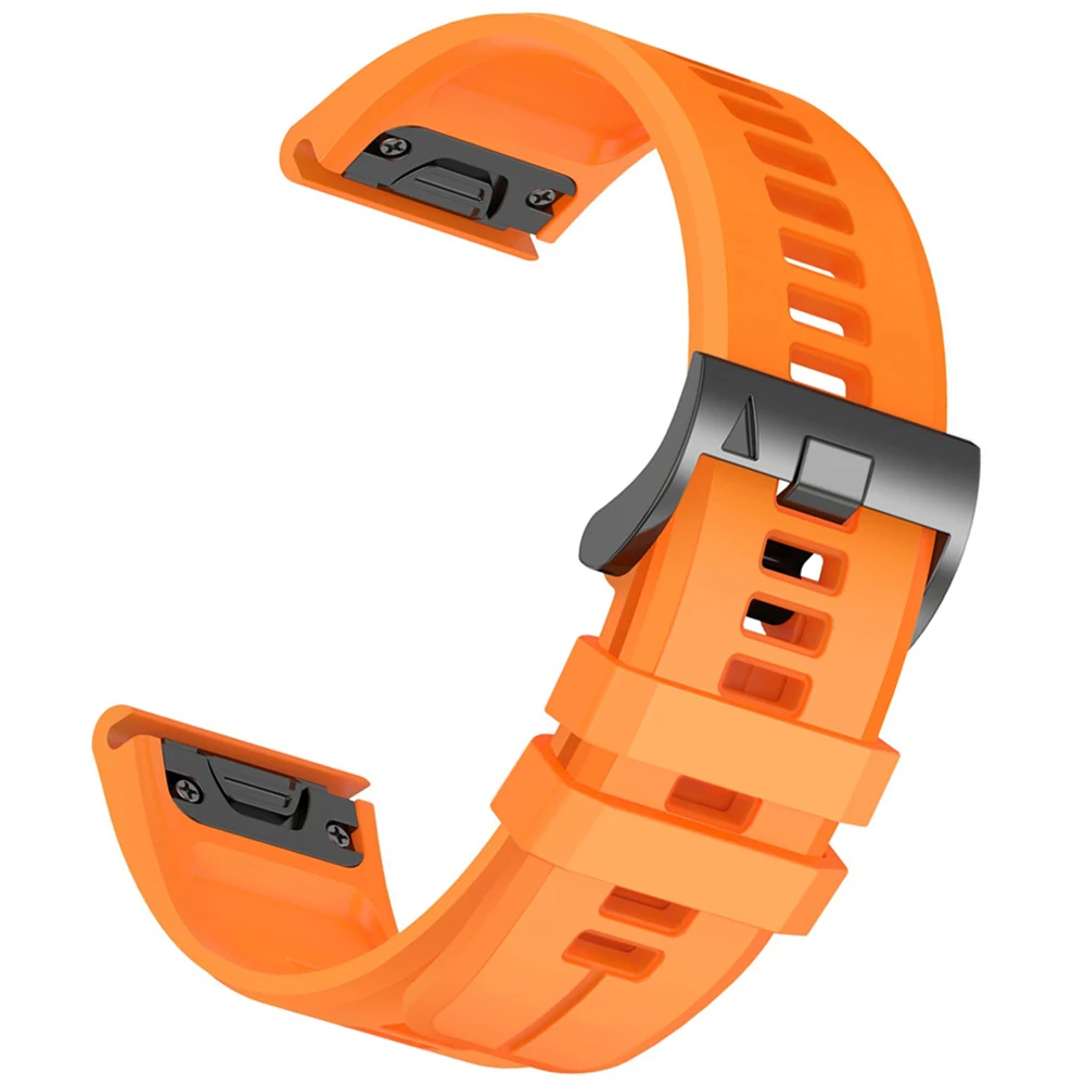 Enhanced Silicone Sports Strap - Outdoor QuickFit Bracelet, 22-26mm