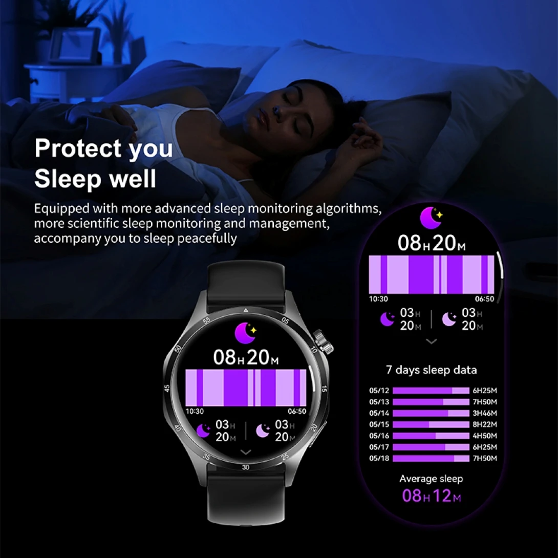 2026 New SmartWatch 1.52" HD AMOLED Screen Heart Rate Bluetooth Call Women's Health Monitoring Smartwatch for Men Women 3