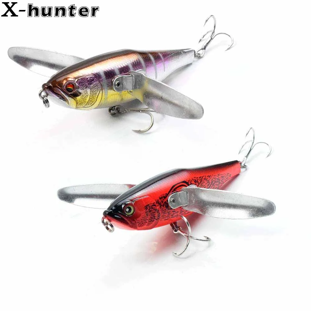 5/2/1PCS 120MM 34G Topwater Popper Fishing Lure Tackle Hard Body Stainless  Steel Wings Pike Perch Floating Wobbler Swimbait - AliExpress