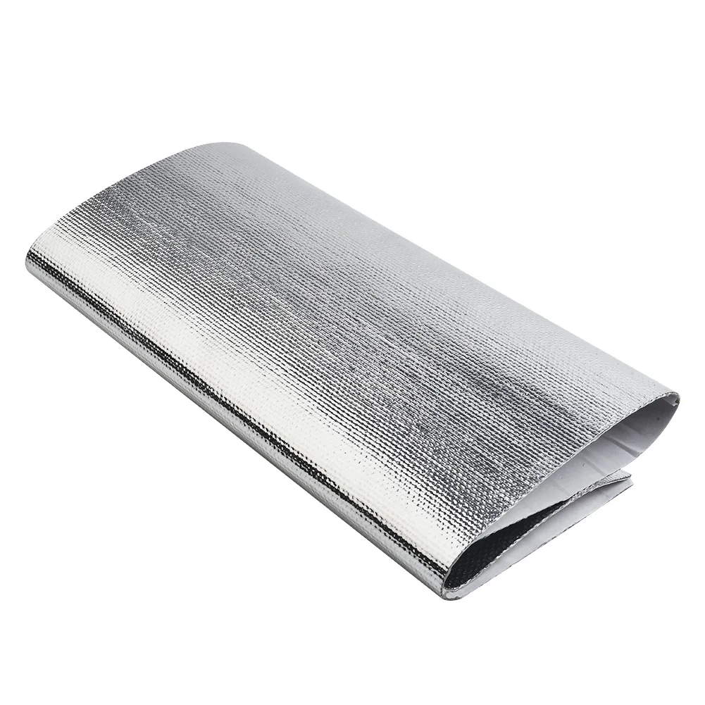 

25*50cm Car Heat Shield Insulation Hood Sound Deadener Protective Film Mat Aluminum Temperature Resistant Car Interior