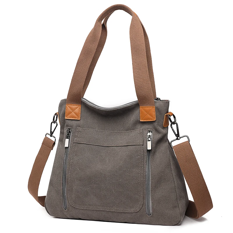 1 men's vintage canvas crossbody bag, casual travel shoulder bag with adjustable shoulder straps, tote bag