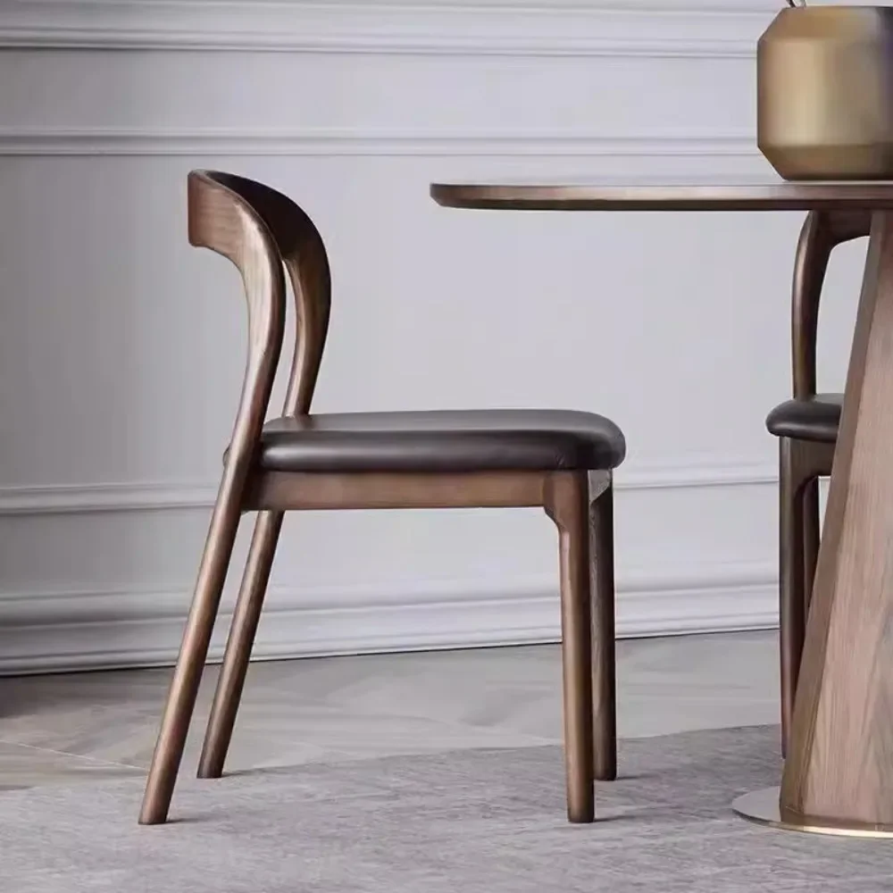 

Wooden Vanity Dining Chairs Office Waiting Single Conference Dining Chairs Comfortable Minimalist Sillas Nordicas Decoration
