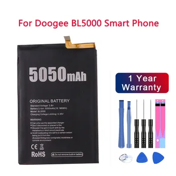 New High Quality Original BL5000 5050mAh Battery For Doogee BL5000 Smart Phone Replacement Parts Backup Battery Batteries