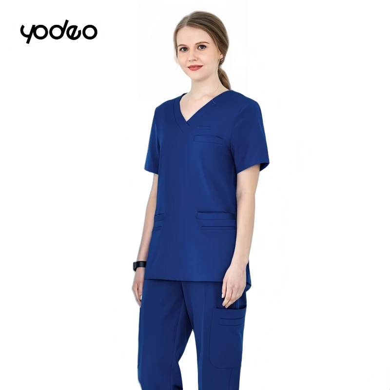 High-end elastic matcha green brushing hand clothing men short/long sleeved set quick drying operating room surgical clothes