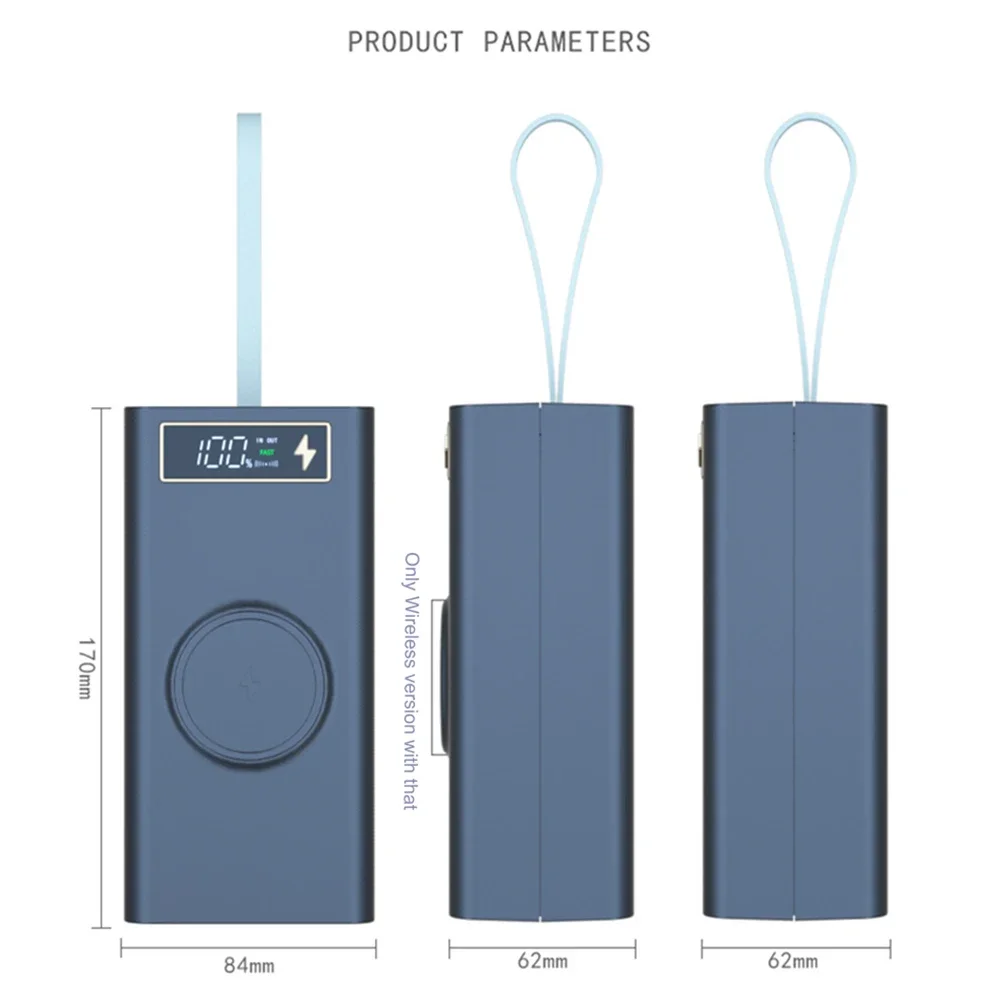 Portable 18650 Battery Storage Box with Quick Charger