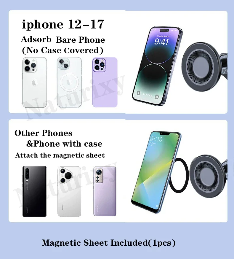 Magnetic Central Control Screen Phone Mount
