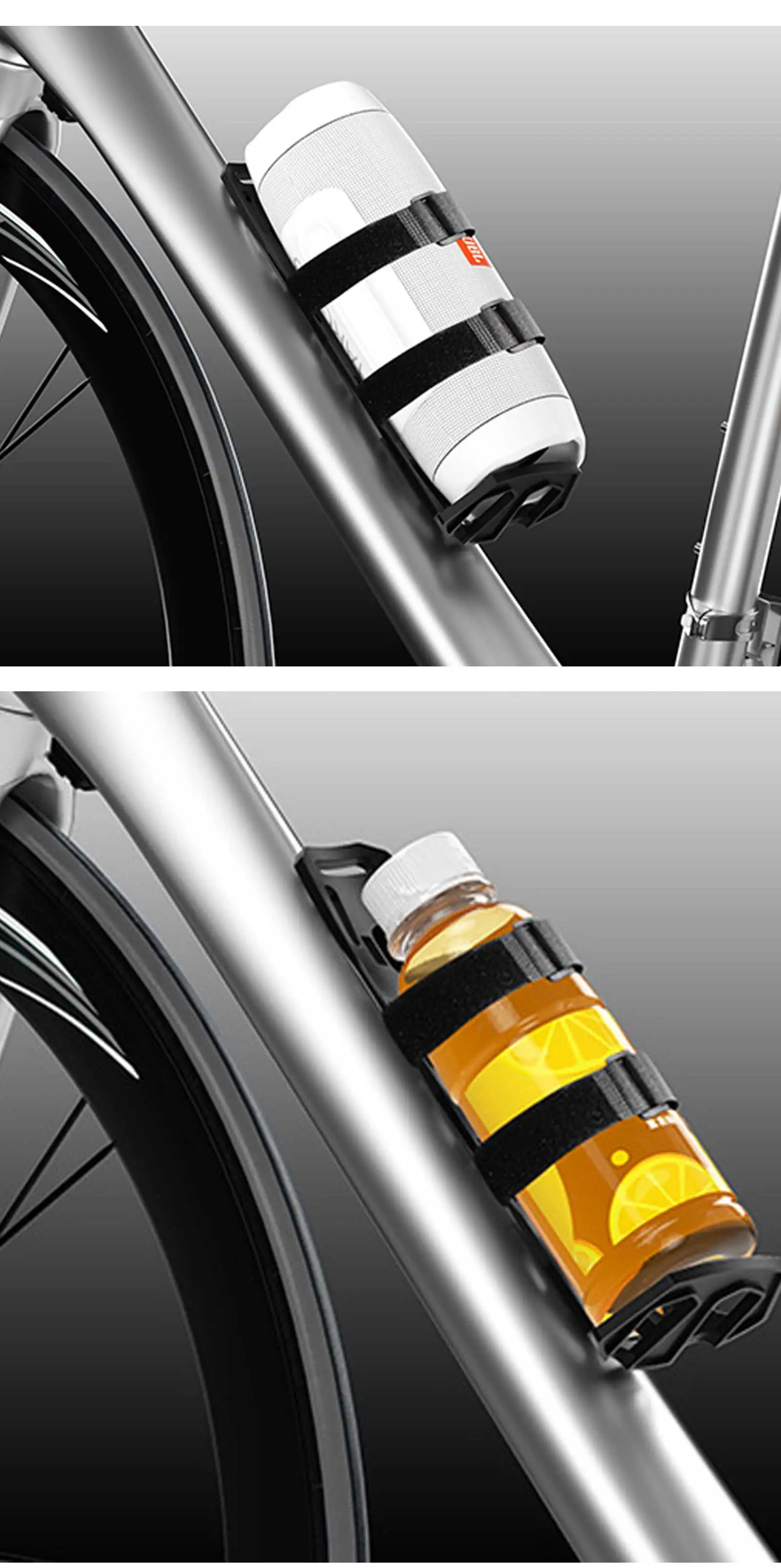 ENLEE Fahrradtaschenhalter, einfach zu installieren, Multifunktions-Fahrrad-Audio-Ständer, Flasche, Vorderradgabel, Oberrohrhalter, Fahrradtaschenhalterung – Detail 13