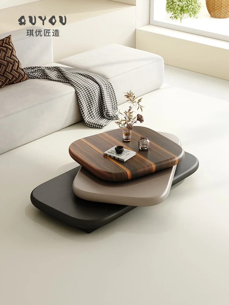 

Rotating Coffee Table Creative Living Room Home Rectangular Veneer High Sense
