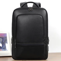 Backpack Men Genuine Leather Fashion Schoolbag For Teenager Boys Travel Bag Large Capacity Male Laptop Backpack Leather Bags 1