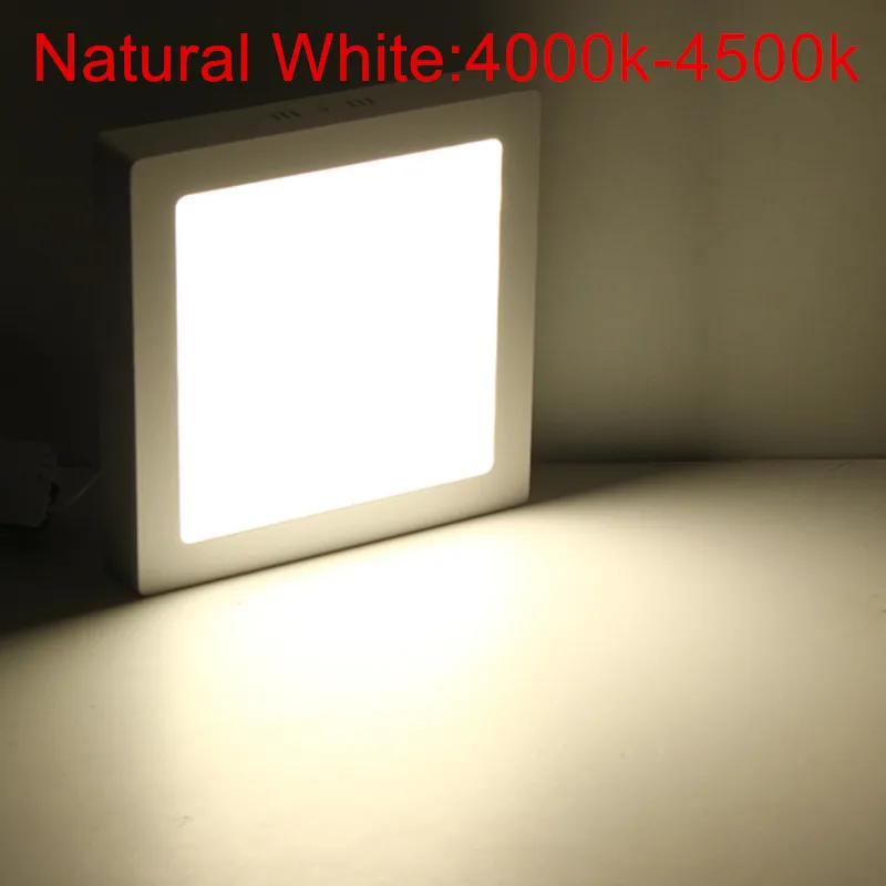 XMQWL Surface Mount LED Square Ceiling Light 8W 12W 18W 24W  LED Panel Light Down Light with driver AC85-265V LED Indoor Light decorative ceiling light panels